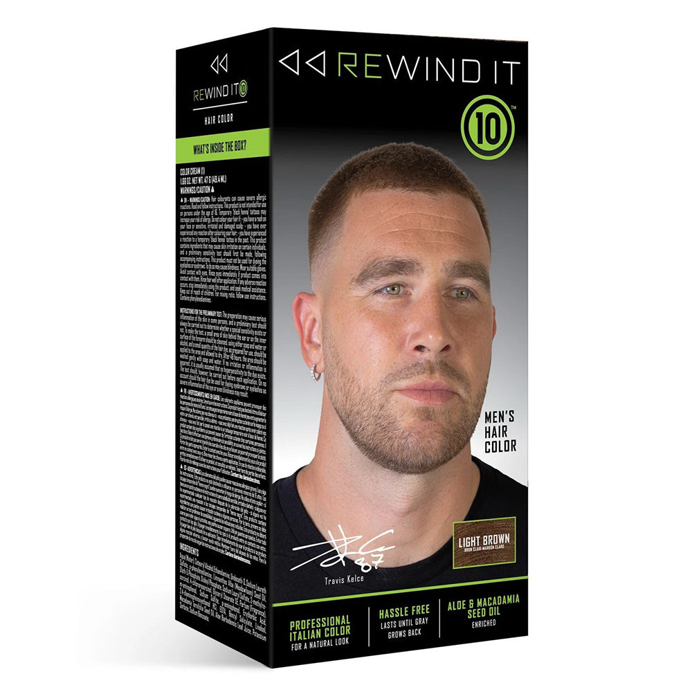 Rewind It Light Brown 10 Mens Hair Color for Natural Look 1Ea